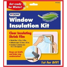 (1 pack) WINDOW INSULATION KIT FROST DRAUGHT EXCLUDER