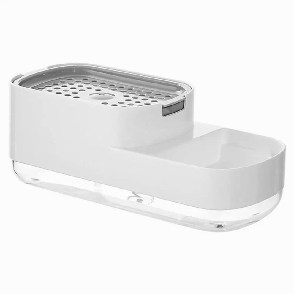 Dish Soap Dispenser Sponge Holder With Dishwashing Liquid Dispenser For Kitchen 2 In 1 Labor Saving Kitchen Things For Dish 885667394880