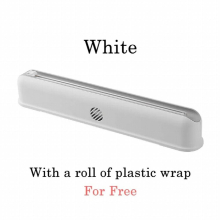 Cling Film Cutting Box Wall-mounted Suction Cup Adjustable Plastic Wrap Cutter Home kitchen Food Storage