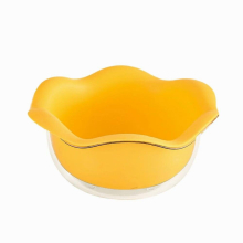 Double Layer Kitchen Drain Basket Petal Shape Fruit Vegetable Washing Bowl Set SCVD889