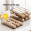 Automatic Slide Eggs Storage Box Plastic Eggs Holder Basket Container Dispenser Organizer Closet For Fridge Kitchen Drawers Home 5