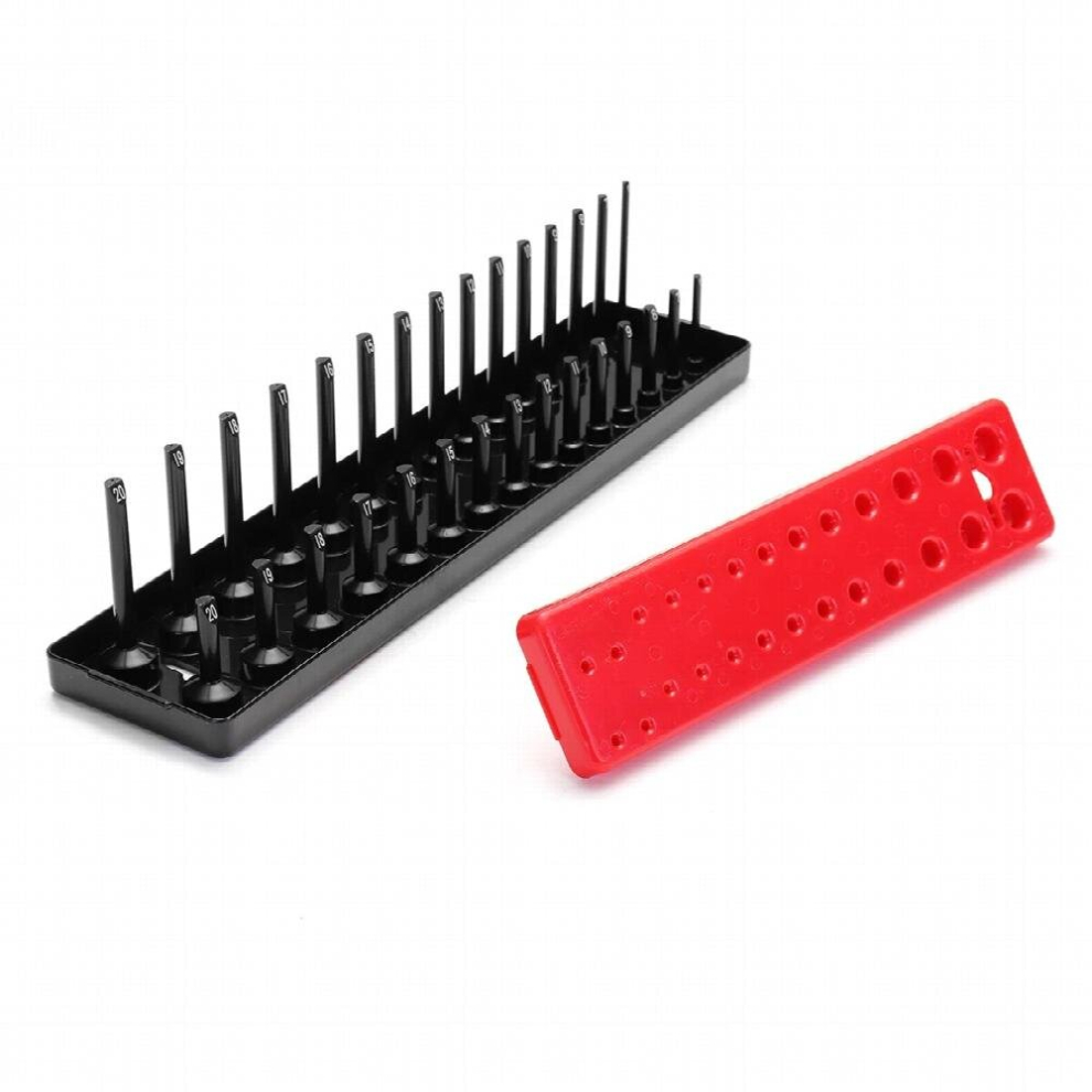 3Pcs Plastic Socket Holder Tray Sets 3 Sizes Socket Socket Tray Rack Holder Storage Tool Organizer 885667398505