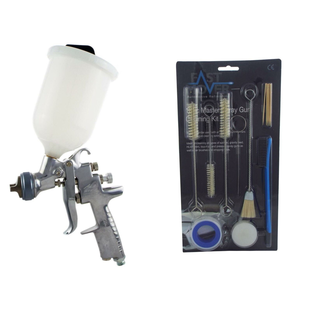 Anest Iwata Az3 Hte2 2Mm Gravity Spray Gun + Akulon Cup & Gun Cleaning Kit 3873311180702