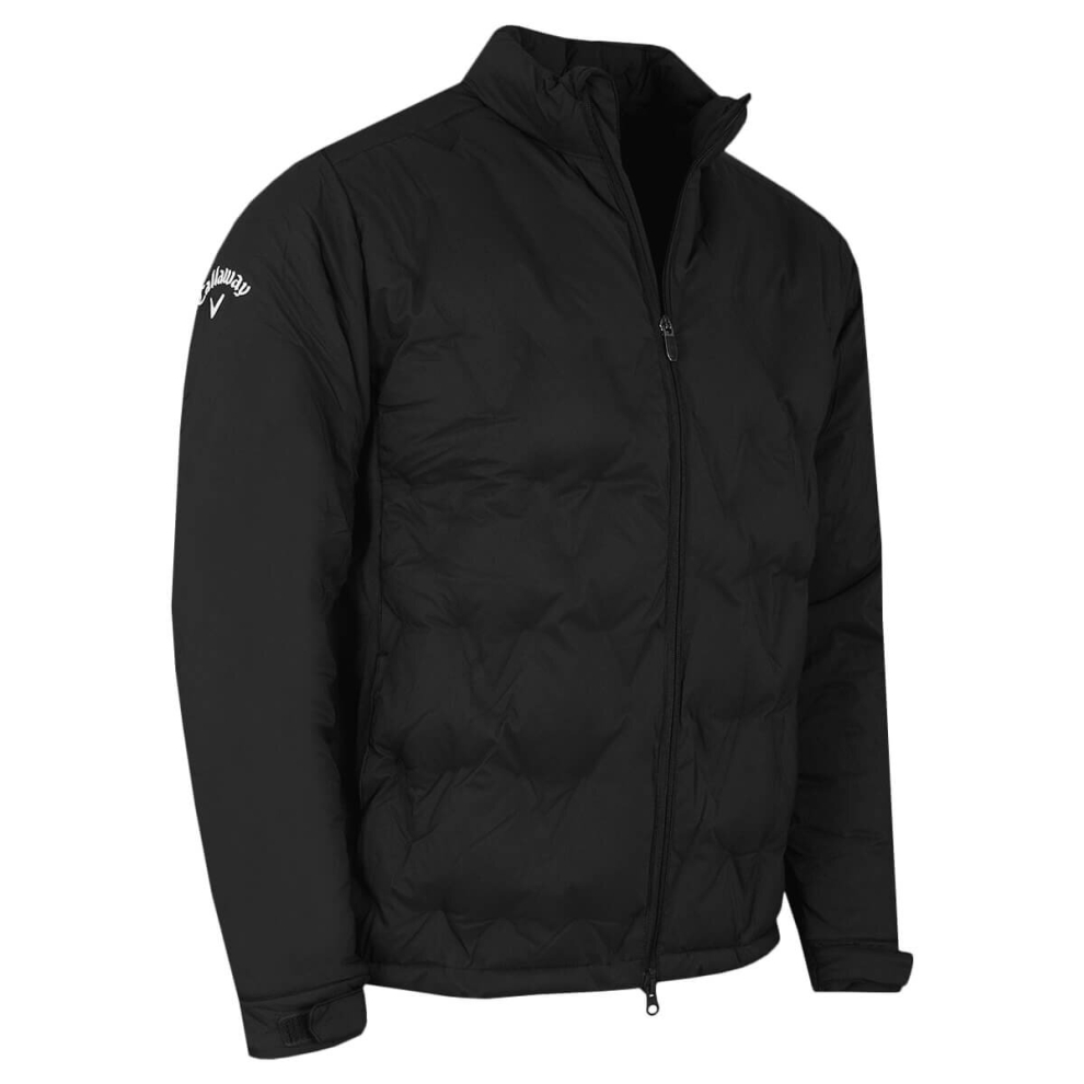 (XXXL, Caviar) Callaway Golf Mens Chev Welded Quilted Thermal Swing Tech Jacket