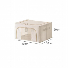 24/66/100L Large Capacity Quilt Blanket Toys Closet Organizer Wardrobe Organizer Box Foldable Fabric Clothes Storage Organizer