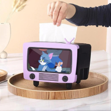 Multifunctional Tissue Box Living Room Storage TV Desktop Plastic Mobile Phone Holder Creative Paper Boxes Household Supplies