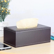 PU Leather Tissue Box Napkin Paper Holder Rectangular Tissue Case Paper Napkin Box Home Kitchen Organization Anti-moisture