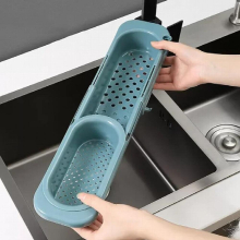 Sink Rack Soap Sponge Holder Kitchen Sinks Organizer Adjustable Sinks Drainer Rack Storage Basket Kitchen Accessories