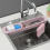 Sink Rack Soap Sponge Holder Kitchen Sinks Organizer Adjustable Sinks Drainer Rack Storage Basket Kitchen Accessories 6