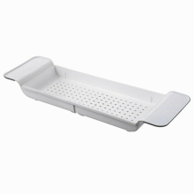 Adjustable Bath Tub Rack Bathroom Portable Lightweight Easy Install For Use Tidy Tray Storage Caddy DIY Organiser High Streng