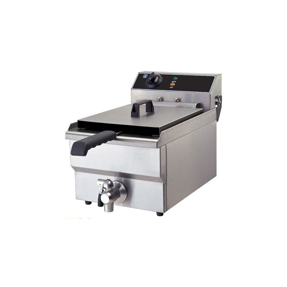 Quattro 13 Litre Tank Commercial Fryer With Drain Tap