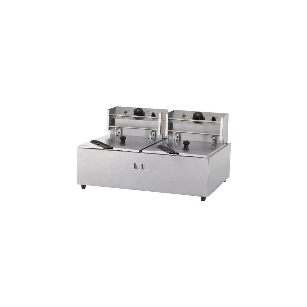 Quattro 2 x 9 Litre Twin Tank Commercial Electric Fryer