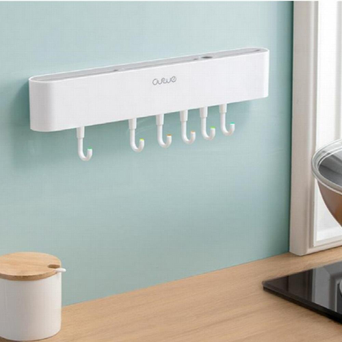Kitchen Knift Storage Shelf Kitchen Storage Rack Wall Organizer Adhesive Board Hanging Removal Box Holder Hook Home Tools 2