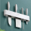 Kitchen Knift Storage Shelf Kitchen Storage Rack Wall Organizer Adhesive Board Hanging Removal Box Holder Hook Home Tools 5