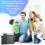 Portable Bluetooth Speaker And 2 Microphones Set Pa System RGB Speaker AUX Port 9