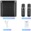 Portable Bluetooth Speaker And 2 Microphones Set Pa System RGB Speaker AUX Port 4