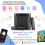 Portable Bluetooth Speaker And 2 Microphones Set Pa System RGB Speaker AUX Port 5