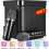Portable Bluetooth Speaker And 2 Microphones Set Pa System RGB Speaker AUX Port 1