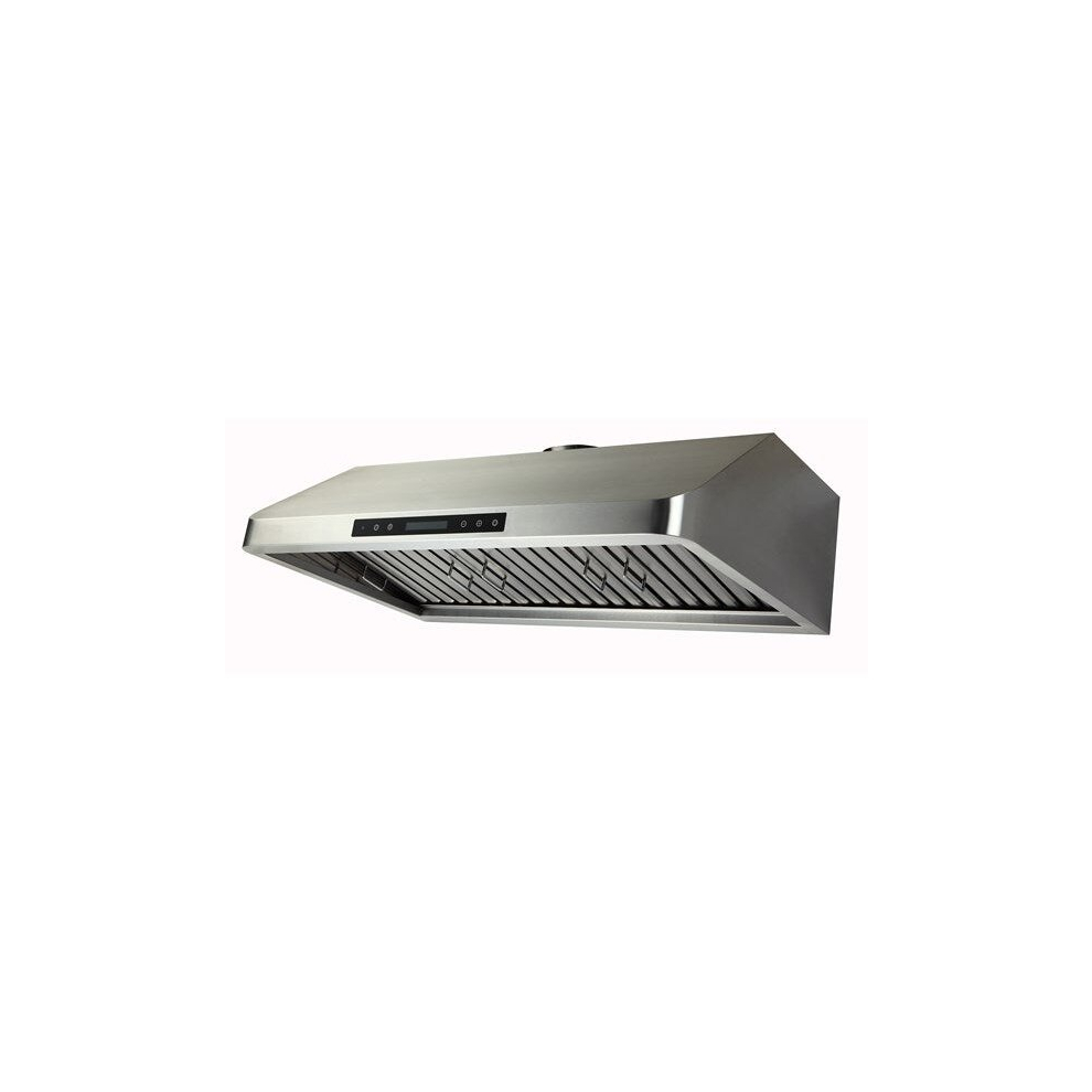 Quattro 900mm Compact Commercial Extractor Hood with Motor, Filters, Lights