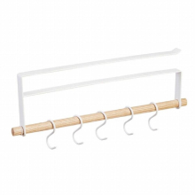 Cup Hanger Under Cabinet Hook Shelf Drying Rack Kitchen Cup Holder Storage Stand Iron Paper Towel Holder Cupboard Organizer