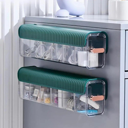 Lightweight Condiment Box Large Capacity Storage Cabinet Transparent Visual Wardrobe Storage Cabinet Space-saving 2