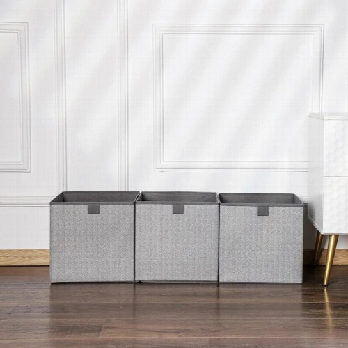 Non-woven Fabric Storage Box Drawer Type Fabric Storage Box Square Uncovered Clothes Storage Glove Box 2