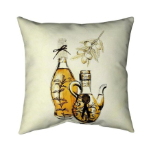 26 x 26 in. Two Bottles of Olive Oil-Double Sided Print Indoor Pillow