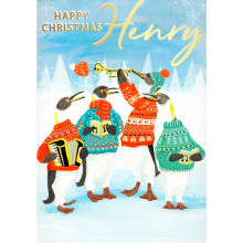 Personalised Henry Singing Musical Christmas Card Sound Of Christmas Range