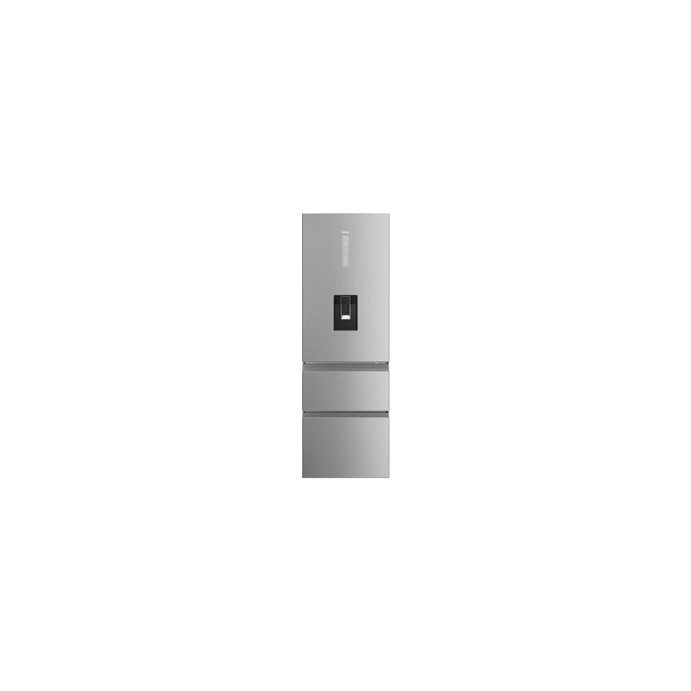 Haier HTW5618DWMG 600mm Total No Frost Fridge Freezer - Stainless Steel