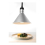 Lampada scaldavivande a sospensione conica, argento, 250W 3