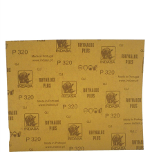 Indasa Rhynalox Plusline Production Paper P320 grit Sand Paper Sheets Pack 50