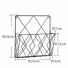 Wall-mounted Book Storage Rack Modern Metal Wall Shelf Home Bedroom Study Wall Home Storage Box Organizer Case