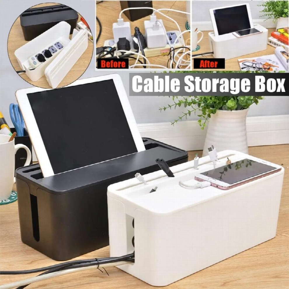 And Multifunctional Cable Storage Box Power Supply Board Wire Management Socket Safety Manager Retainer With Cover 885667520067