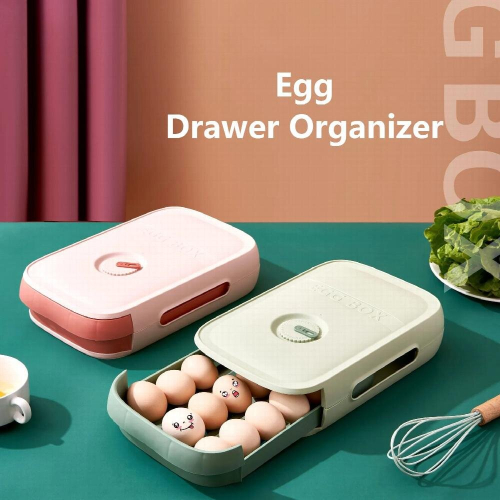 Drawer Organizer Egg Storage Box Refrigerator Fresh Egg Finishing Equipment Thickened Large Capacity Egg Tray Kitchen Items 2