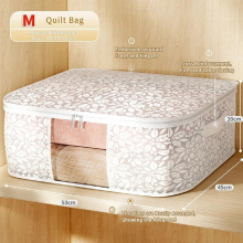 1Piece Large Storage Box Zipper Cover Window Folding Organizer Bedroom Shelf Wardrobe Cloth Toy Fabric Foldable Box For Objects