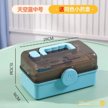 MultiFunctional First Aid Kit Storage Box Portable Large Capacity Pill Case Home Emergency Medicine Pill Organizer with Handle