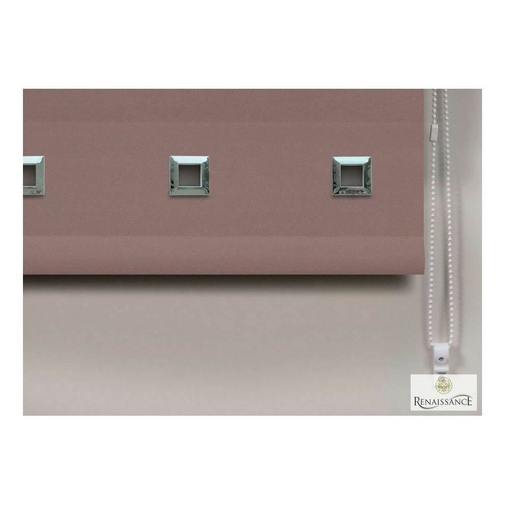 (60cm) Mocha Square Eyelet Roller Blind Drop 160cm