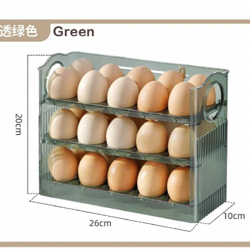 Egg Storage Box Refrigerator Side Door Storage Can Be Flipped Anti-collision Kitchen Equipped With Egg Tray Fresh Egg Box