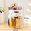360-Degree Rotating Makeup Organizer Adjustable Cosmetic Storage Box Storage Organizer Multi-Function Organizer for Cosmetics 1