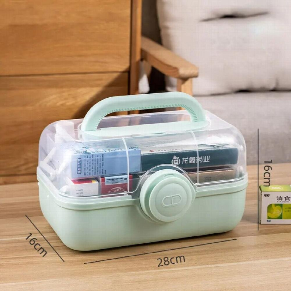 Multicoloured Family Medicine Organizer Box Portable Multilayer First Aid Kit Medical Storage Container Family Emergency Kit Box Home Supplies