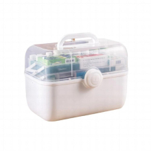 Pill Case with Handle Large Drawer Loaded Emergency First Aid Kit Storage Box Plastic Container Home Extra large
