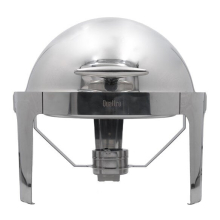 Quattro Round Roll Top Chafing Dish 6 Litre Stainless Steel