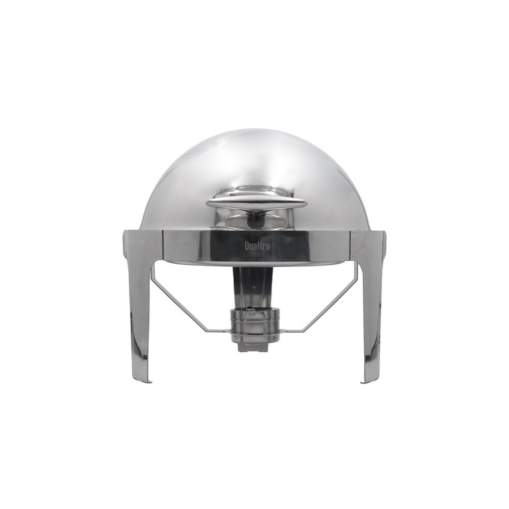 Quattro Round Roll Top Chafing Dish 6 Litre Stainless Steel