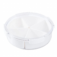 Nordic 4 Cells Food Fruit Storage Box Party Kitchen Nuts Candy Display Tray Biscuit Cake Organizer Bowl Plate with Lid Tin Box