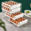 32 Grid Egg Drawer Container Transparent Drawers Type Storage Box Refrigerator Double-Layer Eggs Holder Household Kitchen Tools 5
