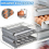 32 Grid Egg Drawer Container Transparent Drawers Type Storage Box Refrigerator Double-Layer Eggs Holder Household Kitchen Tools 2