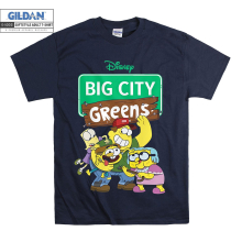(XXXXX-Large, Navy) Disney Big City Greens Poster Men Women Unisex Top T Shirt T-Shirt Tshirt