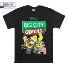 (X-Large, Black) Disney Big City Greens Poster Men Women Unisex Top T Shirt T-Shirt Tshirt
