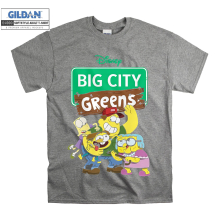 (Small, Grey) Disney Big City Greens Poster Men Women Unisex Top T Shirt T-Shirt Tshirt