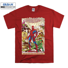 (Medium, Red) The Amazing Spider-Man Characters Poster Men Women Unisex Top T Shirt T-Shirt Tshirt
